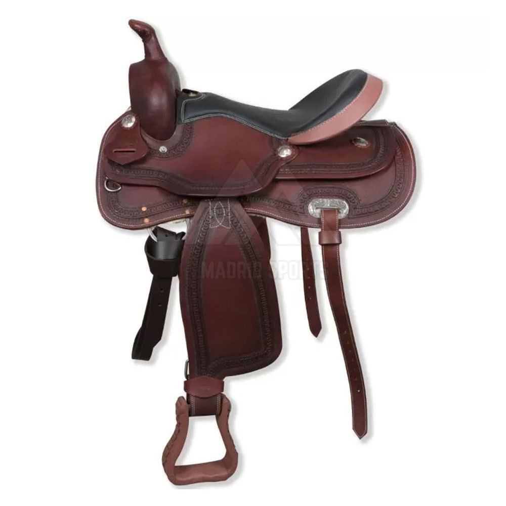 Best Selling American Leather Saddle Western English Horse Saddle Real Leather Horse Riding Products By Madrid Sports