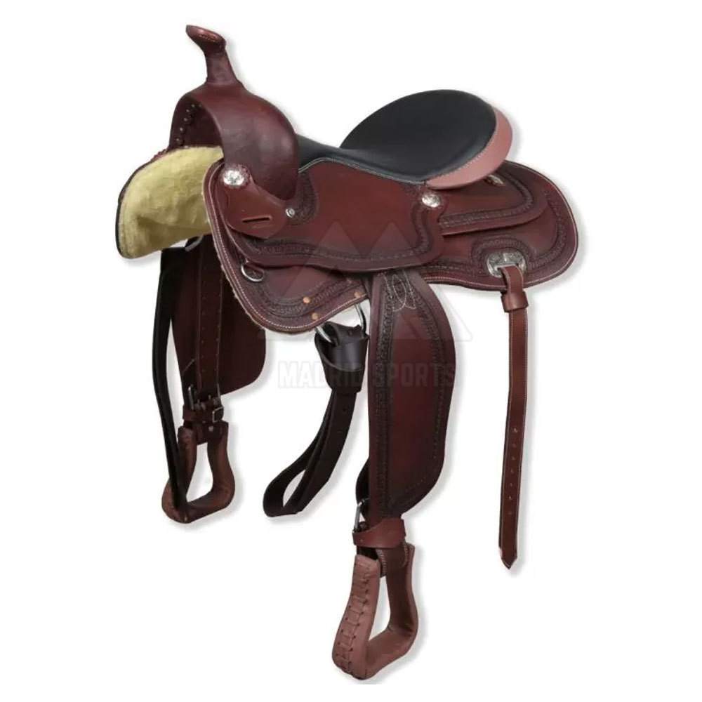 Best Selling American Leather Saddle Western English Horse Saddle Real Leather Horse Riding Products By Madrid Sports