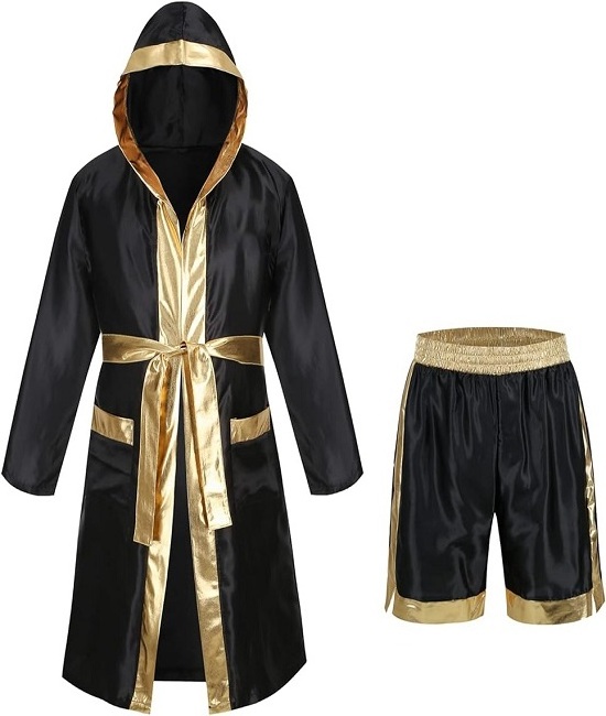 Boxing Robe With Hood For Boxing Match Cheap Price Boxing Robe Gown With Custom Color Logo