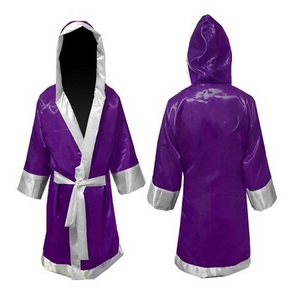 Custom Design Boxing Robe With Hood For Boxing Match Cheap Price Boxing Robe Gown With Custom Color Logo