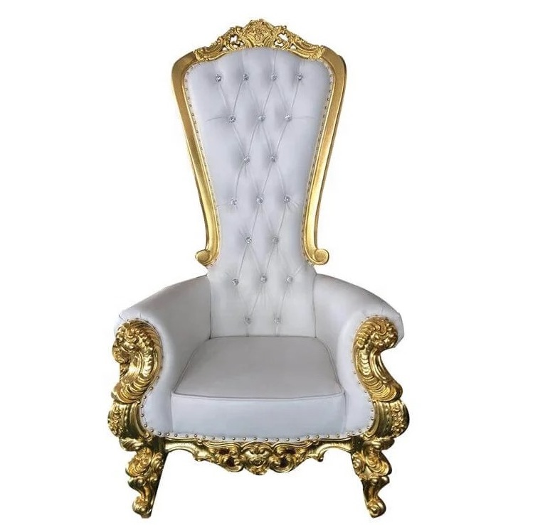 Black Princess Queen Bridal Silver Throne Chairs Wedding Decoration Chairs Luxury Queening King Louis Chair For Brides And Groom