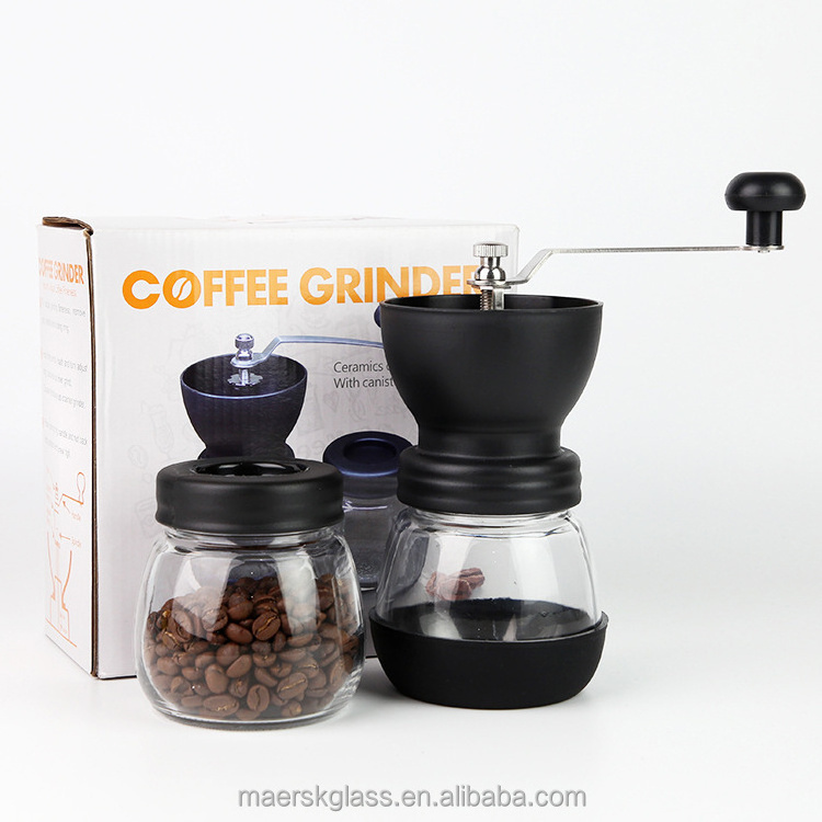 High Quality Home Use Adjustable Manual Mini Coffee Grinder Ceramic Burr Hand Coffee Grinder Mill Fine Coarse Grind