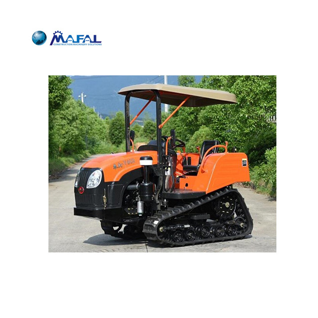 Cheap 120hp compact  rubber track crawler Farming Tractors with Wheel Gear PTO