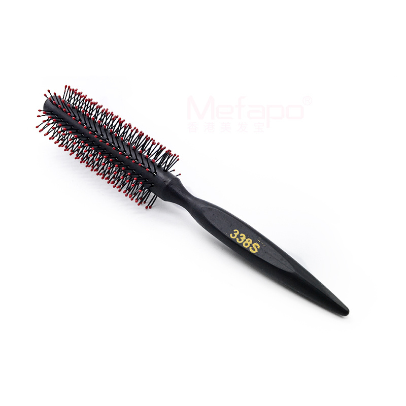 Professional Salon High Quality Natural Wooden Round Roller Boar Bristle Straighten Hair Brushes