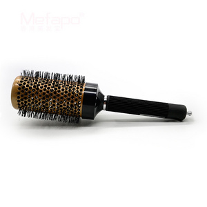 Wholesale Costom Bristle Logo Boar Bristle Removal Ceramic Bamboo Hair Detangling Brush Salon Lace