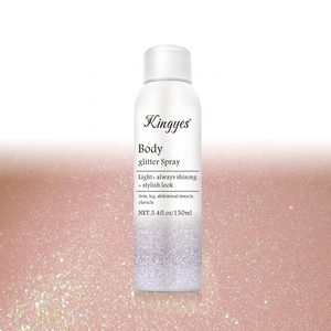 Private Gold and Sliver Texture and Luxury  For Body  Hair Shine Beautiful Highlight Glitter Hair Spray