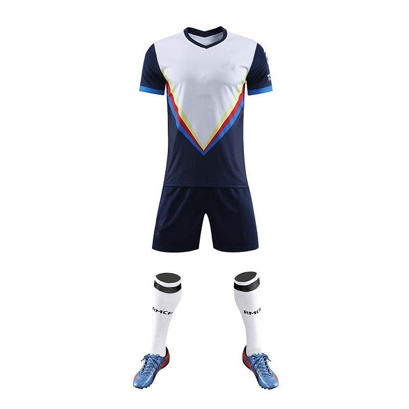 High Quality Unisex Soccer Jerseys Custom Designs Heat Transfer Printing Quick Dry Football T-Shirt Functional Material