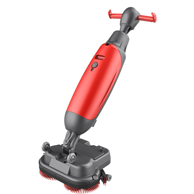 Mini hand pushed lithium battery floor scrubber with dual brush C430BN