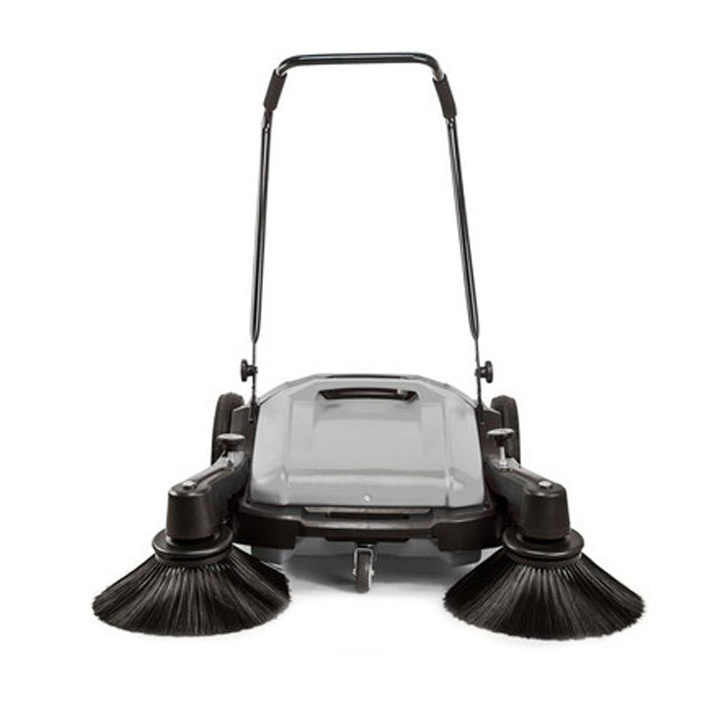 S480 Mini hand push sweeper with 2 brooms smooth part coordination easy to installation and operate