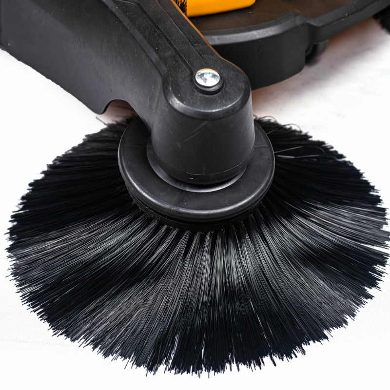 S480 Mini hand push sweeper with 2 brooms smooth part coordination easy to installation and operate