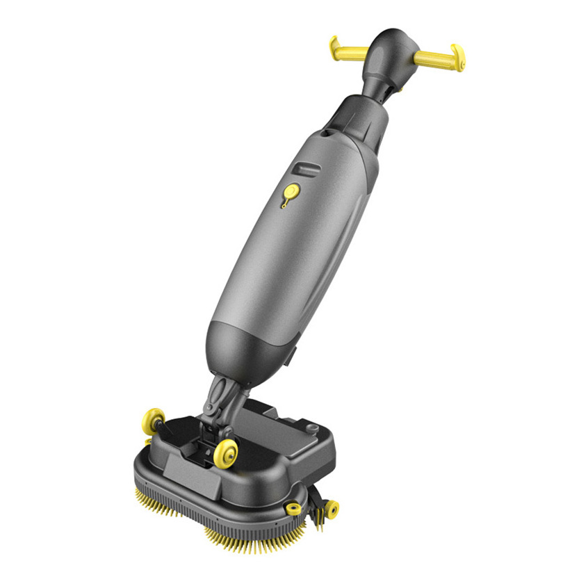 Mini hand pushed lithium battery floor scrubber with dual brush C430BN