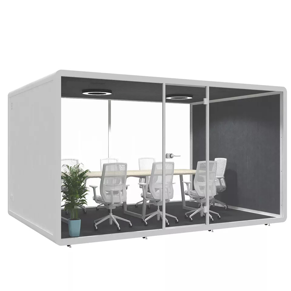 Large Sound Proof Booth Modular Indoor Outdoor Office Pod For Sale Noise Reduction Big Meeting Booth