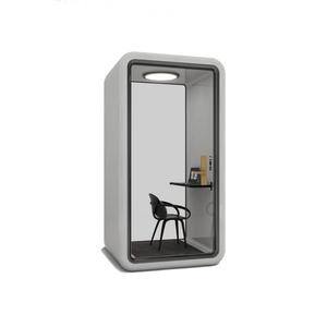 Removable Office Phone Booth Soundproof Portable Vocal Booths Phone Pods Voice Recording Booth Soundproof Cabin