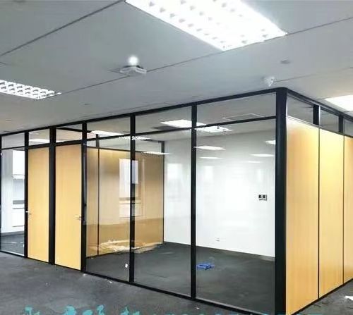 Modular Office Furniture Glass Customized Aluminium Office Cubicle Glass Partition Wall For Office