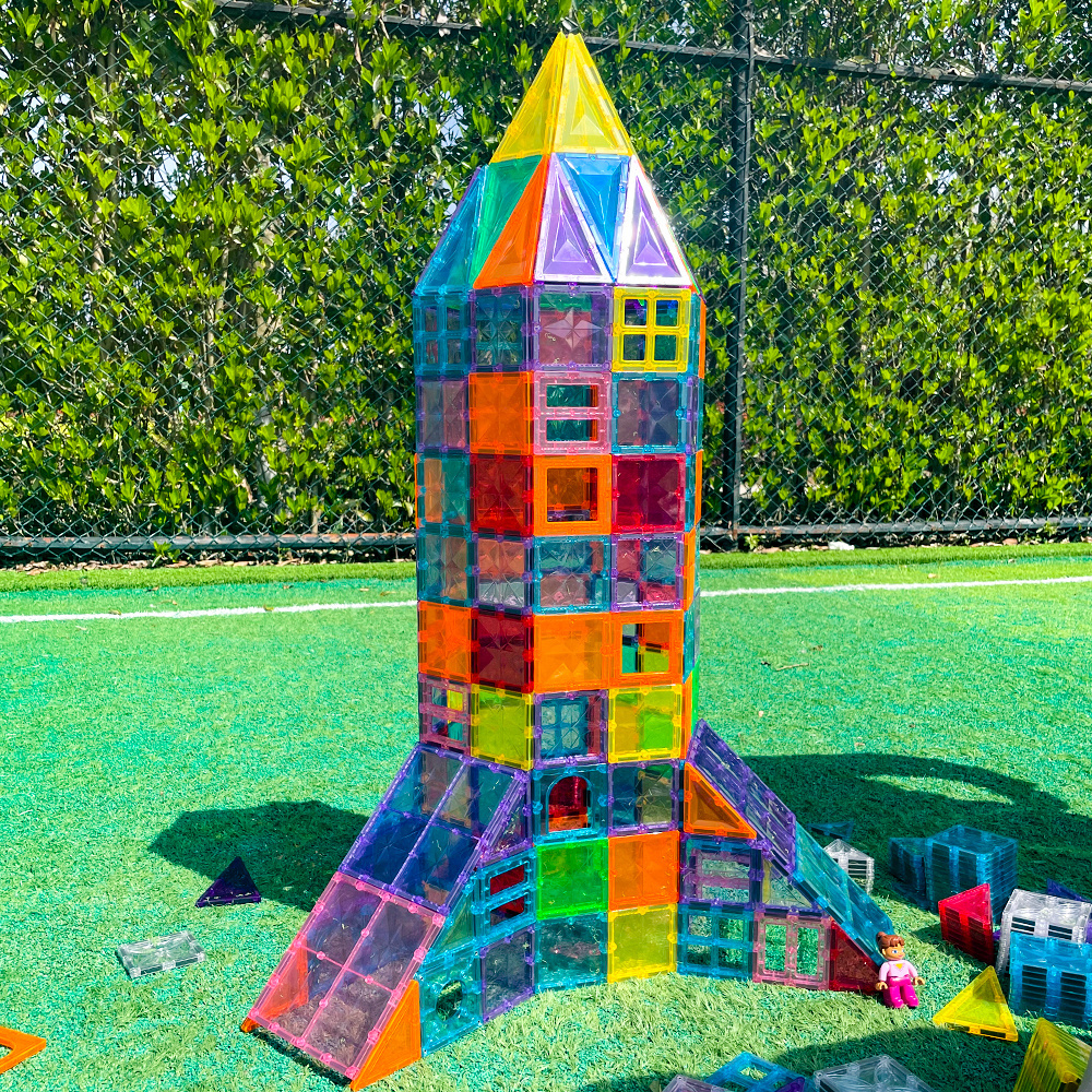 ARTMAG DIY football field Educational  toys Children  Magnetic Building Blocks juguete unisex accept customization