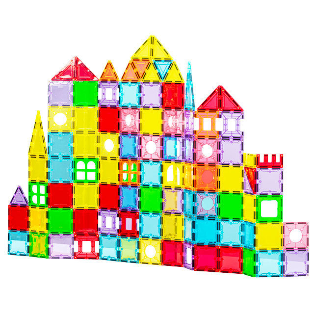 Wholesale popular kids toys educational 1.15kg magnetic tiles building  blocks tiles magnetic blocks sets