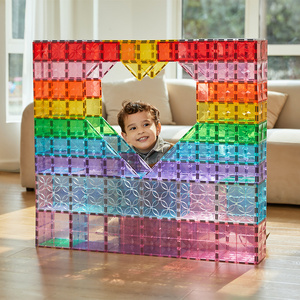 Wholesale popular kids toys educational 1.15kg magnetic tiles building  blocks tiles magnetic blocks sets