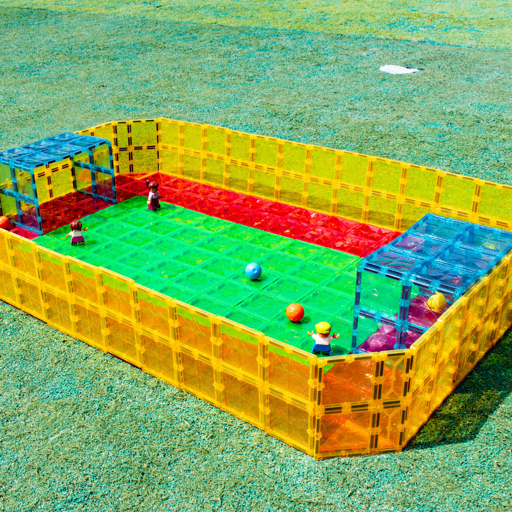 ARTMAG DIY football field Educational  toys Children  Magnetic Building Blocks juguete unisex accept customization