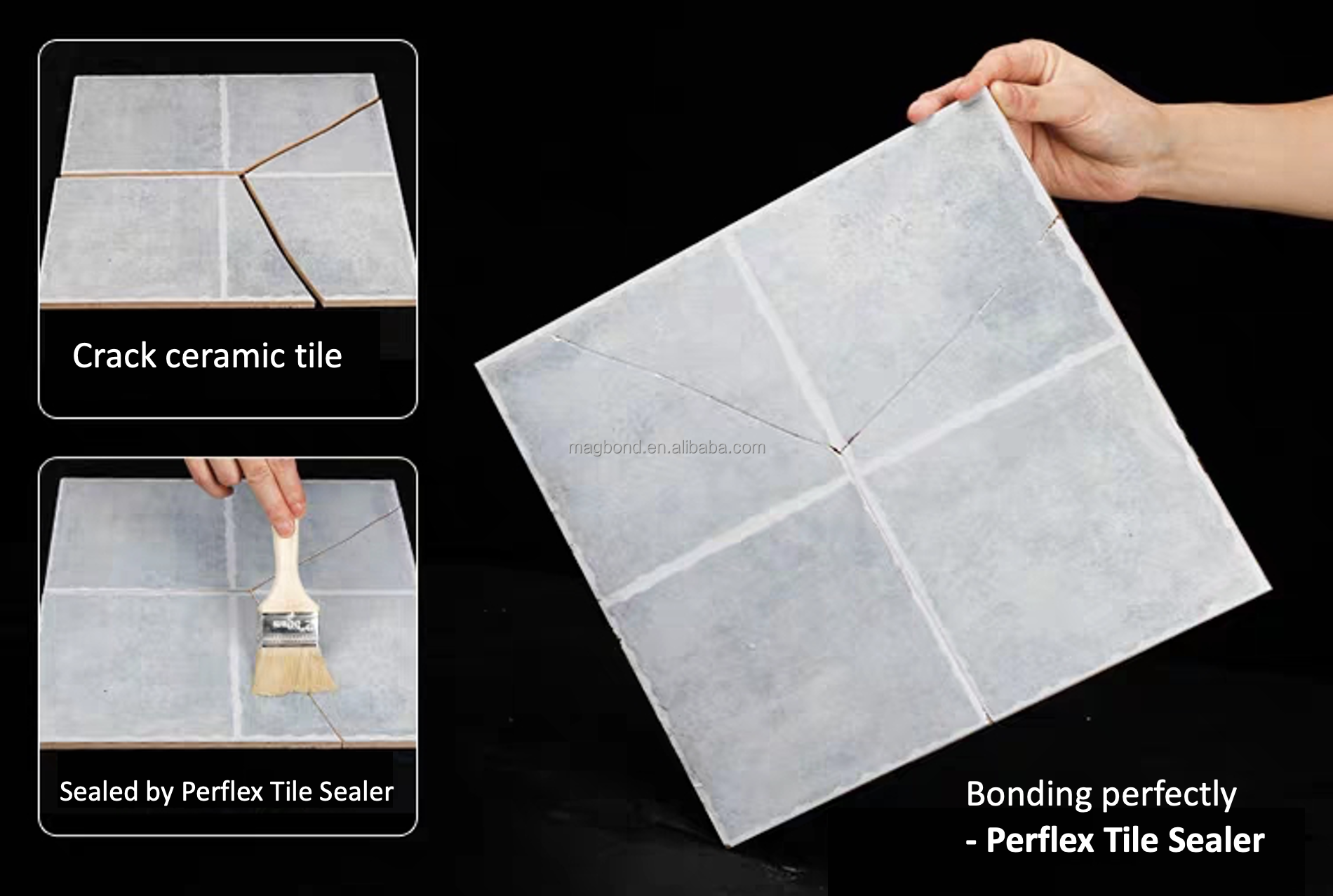 MGW-600 Outdoor Exterior Waterproof Tile Sealer/Glue MAGBOND Anti-slip Leakproof Kitchen Bathroom