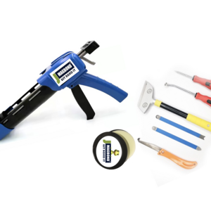 Tile Grouting Tools Kit, Two Component Cartridge Tile Grout Caulking Gun TOOL Easy Grouting Efficient Tiling