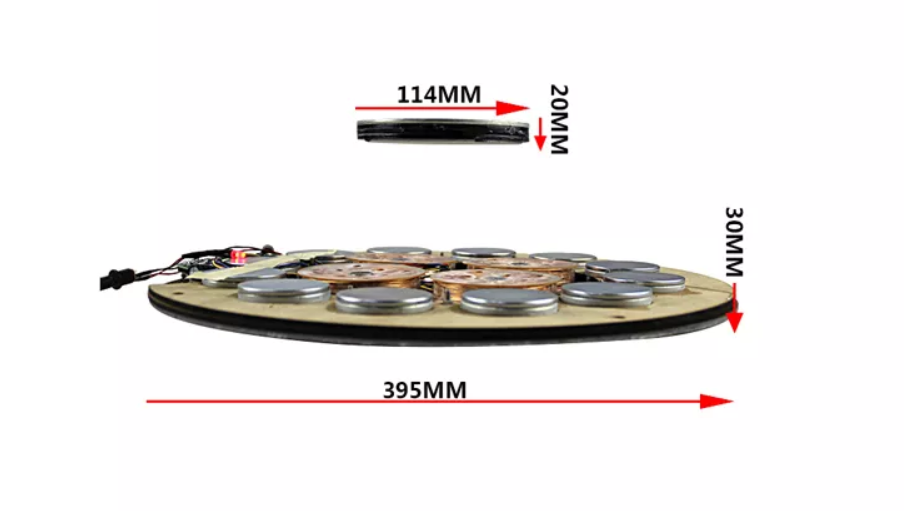 600g, 800g, 1000g, 2000g Big Magnetic Floating Module DIY Levitating Shoe Display Stand for Showcase