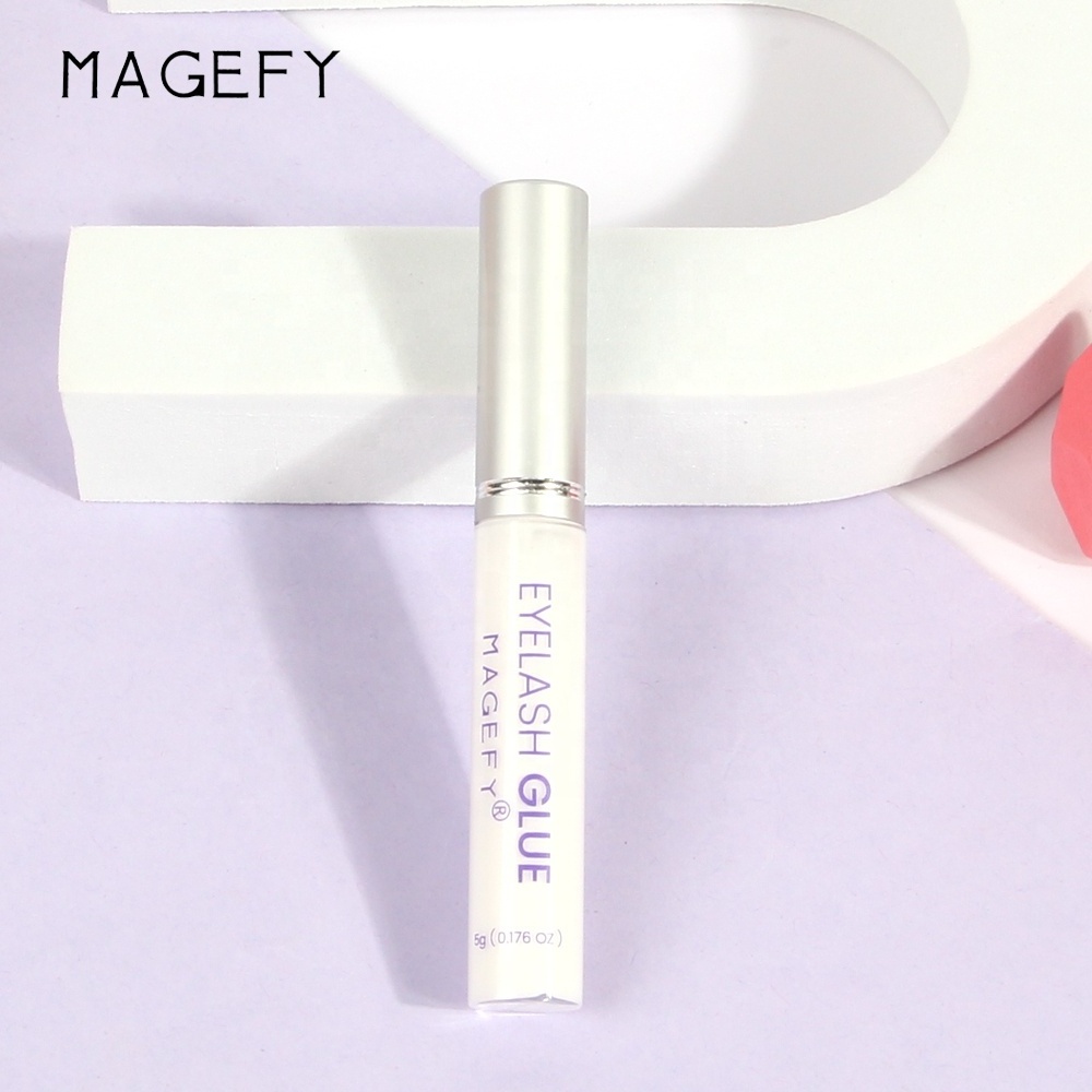 MAGEFY wholesale custom waterproof long lasting lash glue fast dry eyelash extension glue for strip lashes