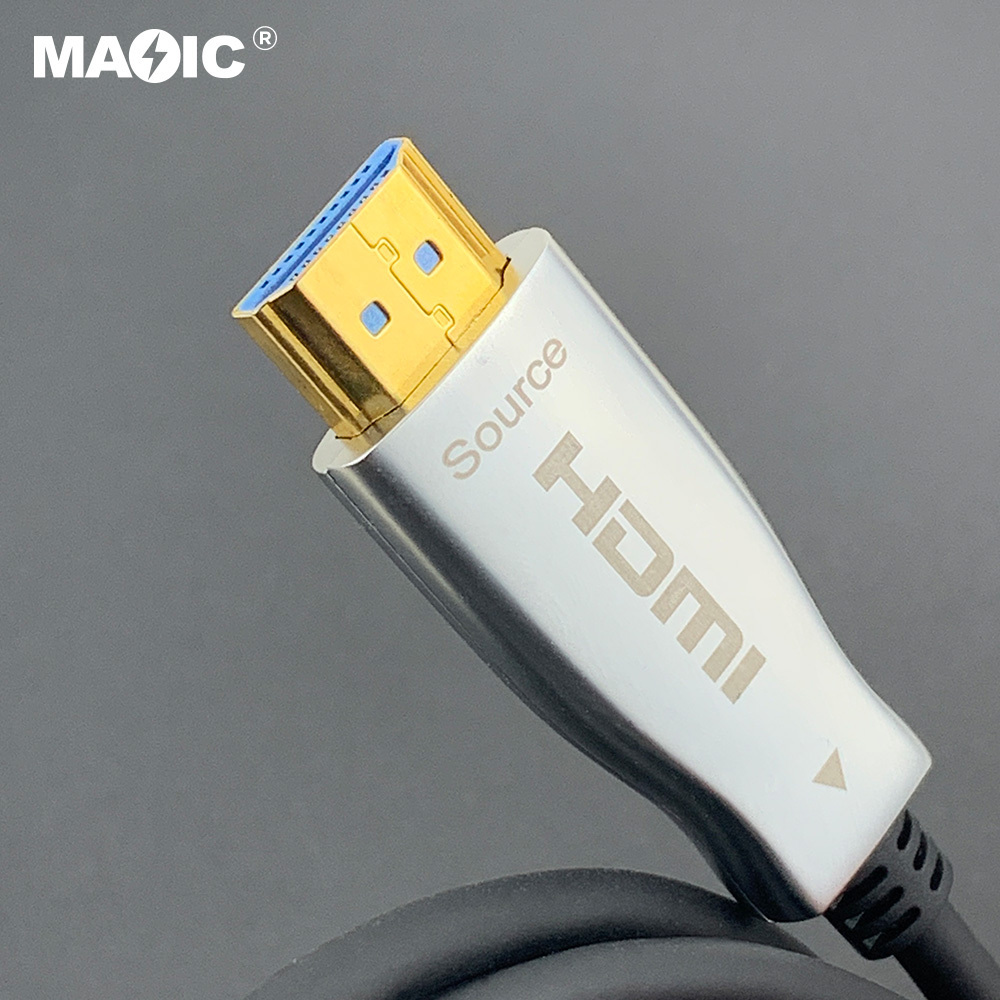 Factory Supply High Speed Gold Plated 18Gbps 4K 60HZ Fiber Optic HDMI Cable For TV Box HDTV Projector