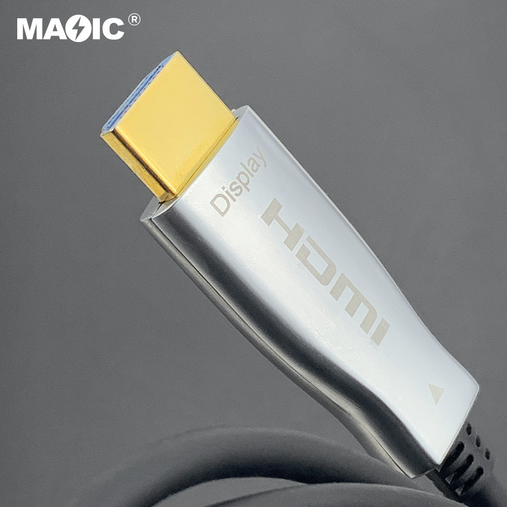 Factory Supply High Speed Gold Plated 18Gbps 4K 60HZ Fiber Optic HDMI Cable For TV Box HDTV Projector