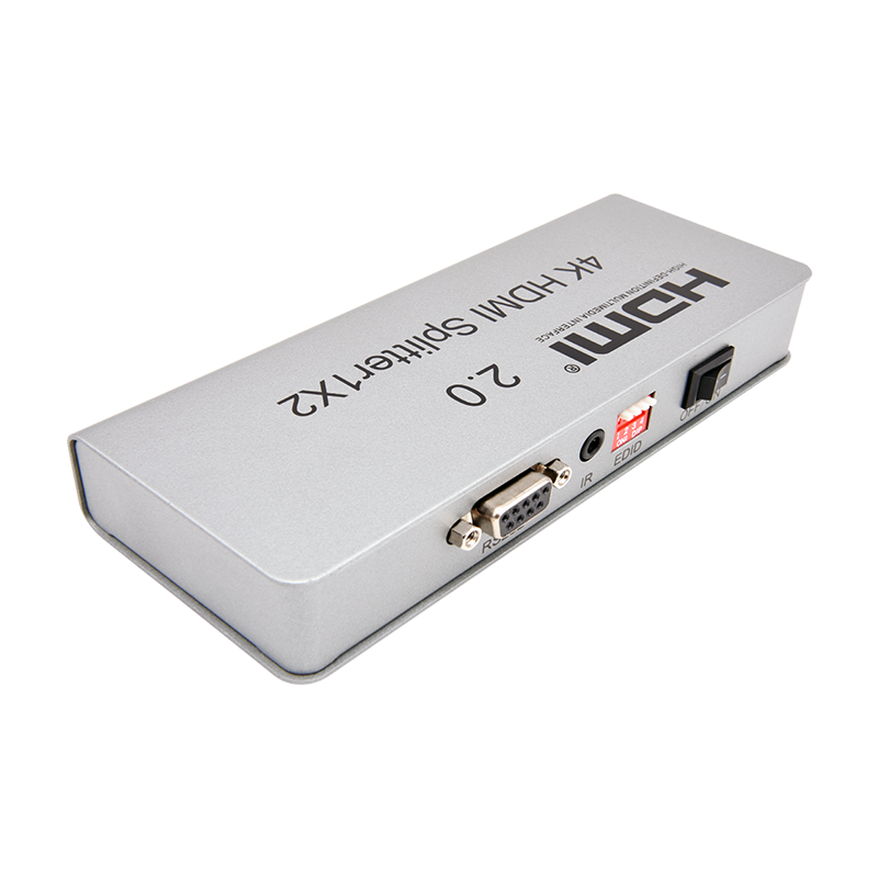 1x2 HDMI 2.0 splitter 1 in 2 out  HDCP splitter support 4K*2K 60Hz Version 2.0