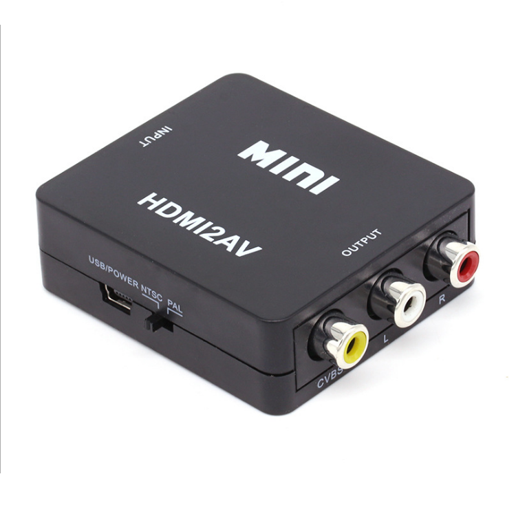 Wholesales HD Video Converter Mini Size 1080P HDMI2AV HDMI to AV Video Adapter HDMI to RCA Video Audio Converter HDMI AV adapter