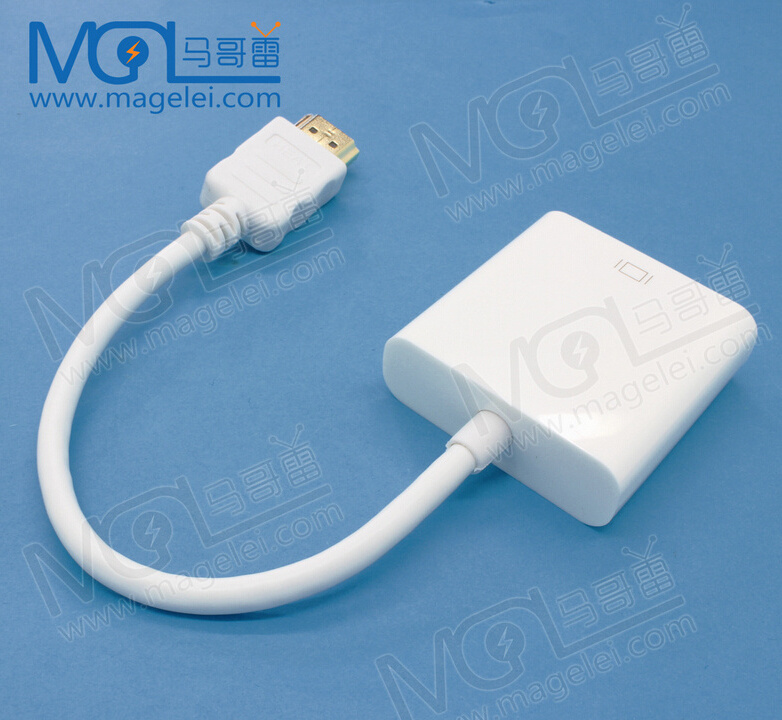 High Quality cheap price 1080P HDMI to VGA Adapter male to female adaptor HDMI Audio Video Cable