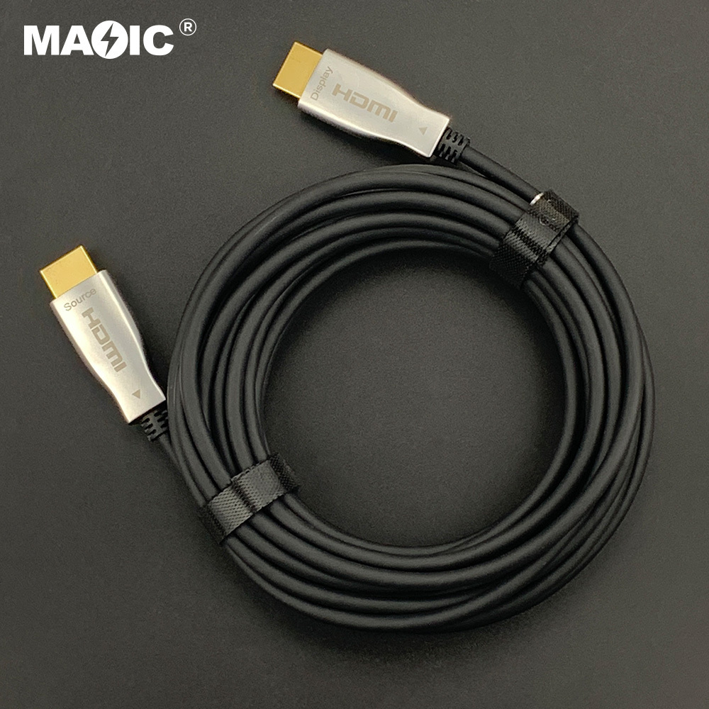 Factory Supply High Speed Gold Plated 18Gbps 4K 60HZ Fiber Optic HDMI Cable For TV Box HDTV Projector