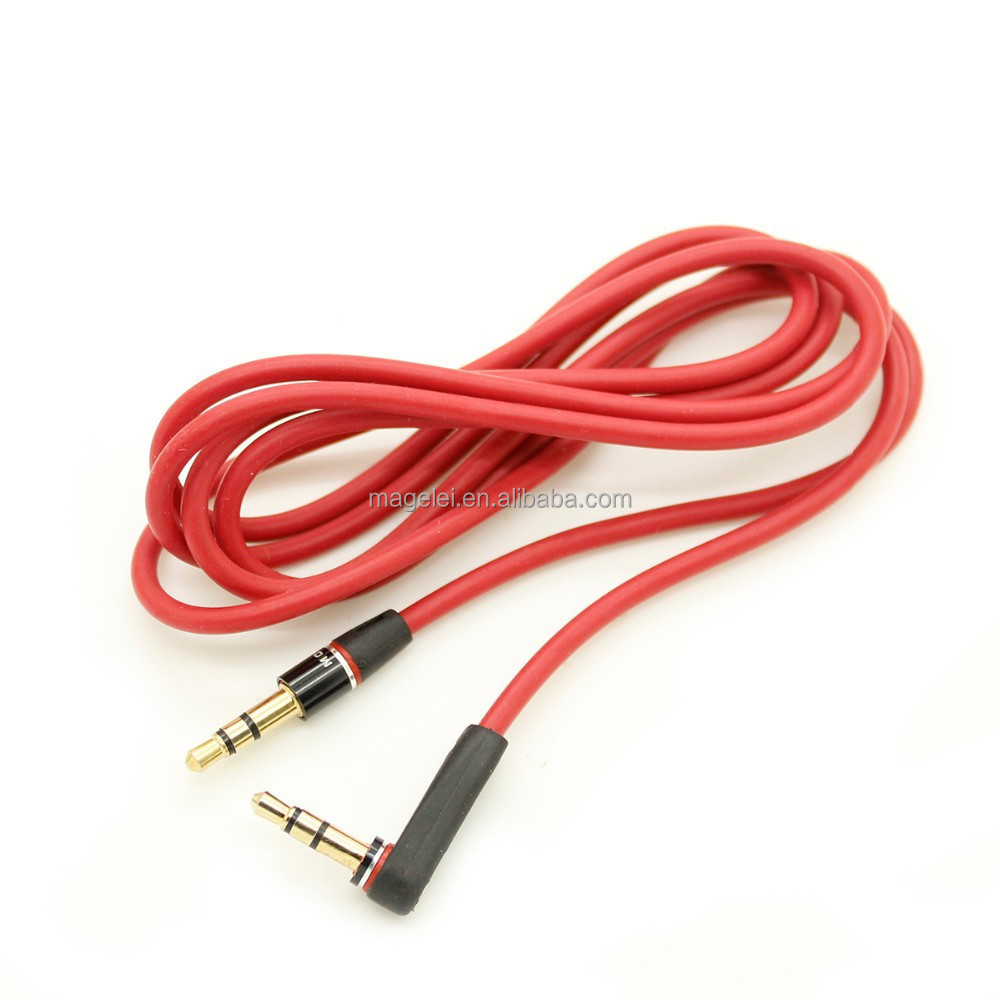 3.5mm to 3.5mm Jack to Jack Audio Cable AUX Cord Right Angle av Extension Cable for Car Audio Speaker headset