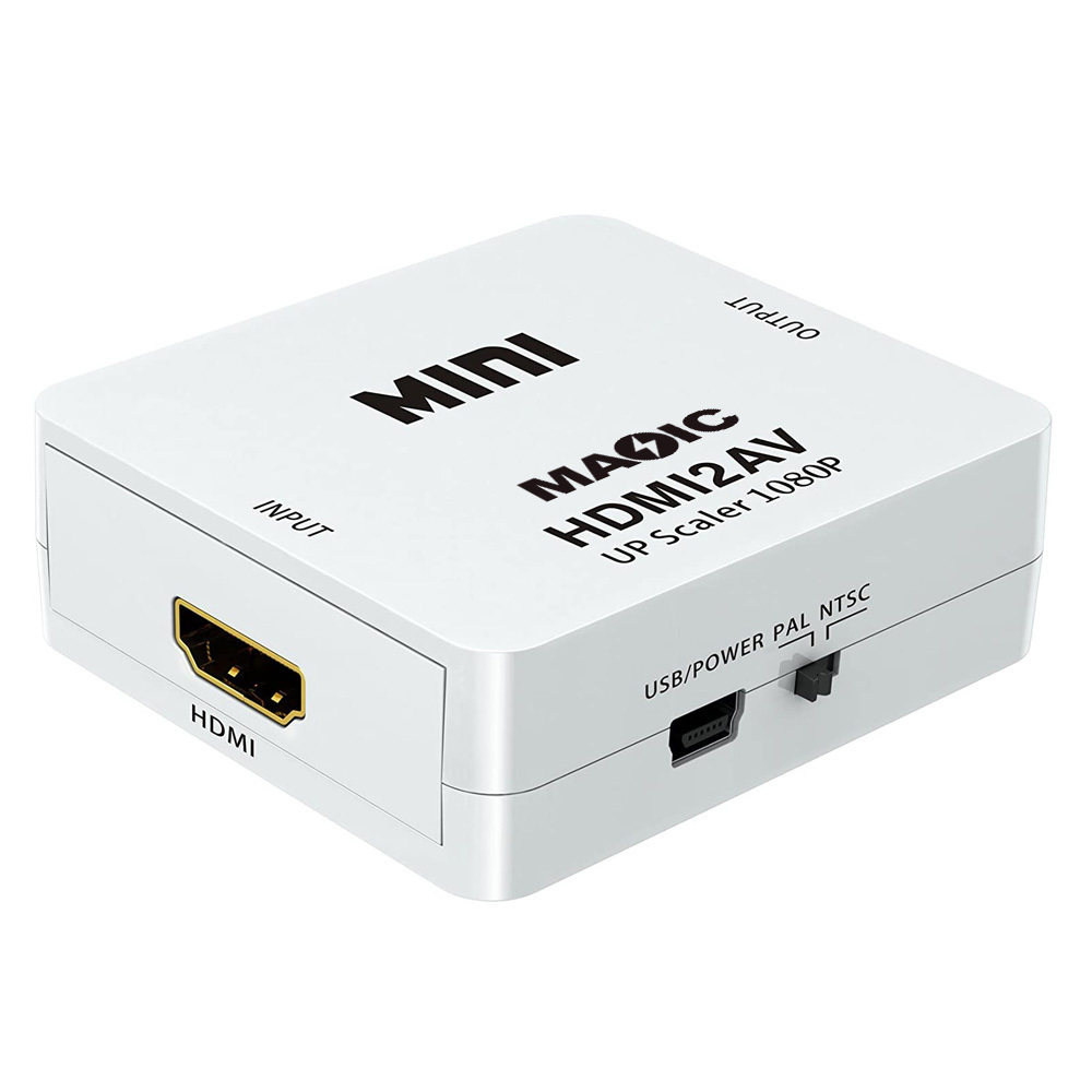 Wholesales HD Video Converter Mini Size 1080P HDMI2AV HDMI to AV Video Adapter HDMI to RCA Video Audio Converter HDMI AV adapter