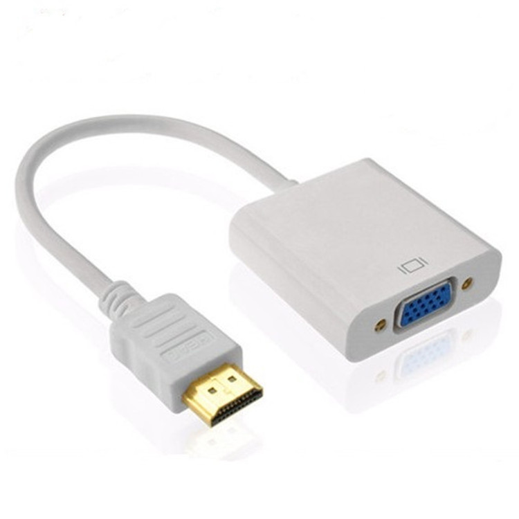 Gold Plated HDMI to VGA Adapter HDMI Audio Video Cable 1080P HDMI Male to VGA Female Adaptor Converter for PC Laptop Tablet HDTV