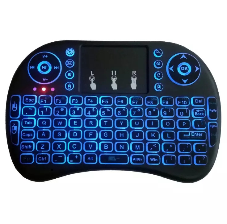 I8 Air Mouse 2.4Ghz Mini Wireless Touch Keyboard With Backlit