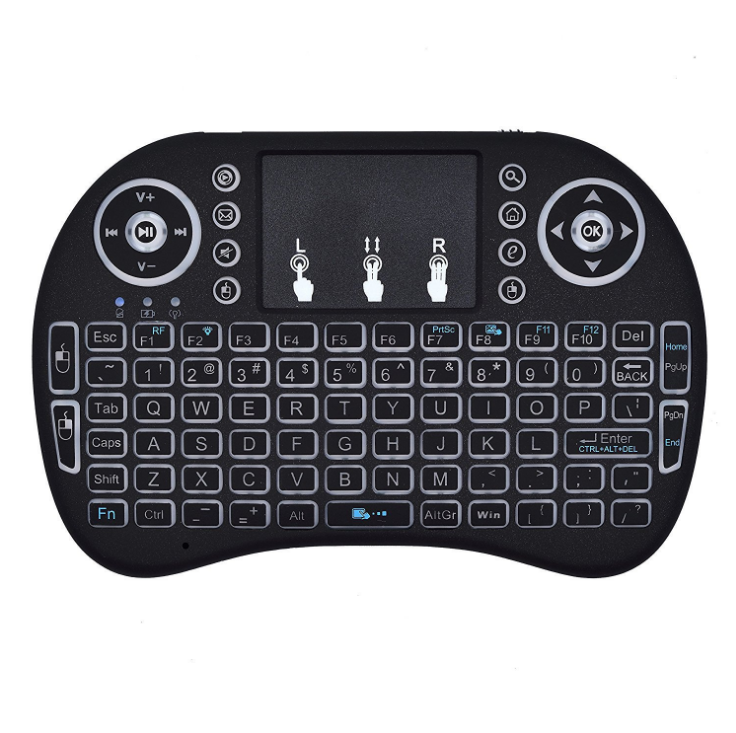 I8 Air Mouse 2.4Ghz Mini Wireless Touch Keyboard With Backlit