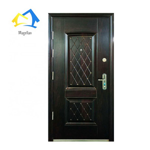 Steel Security Bullet Proof Single Door With Sheet Metal Door Panels