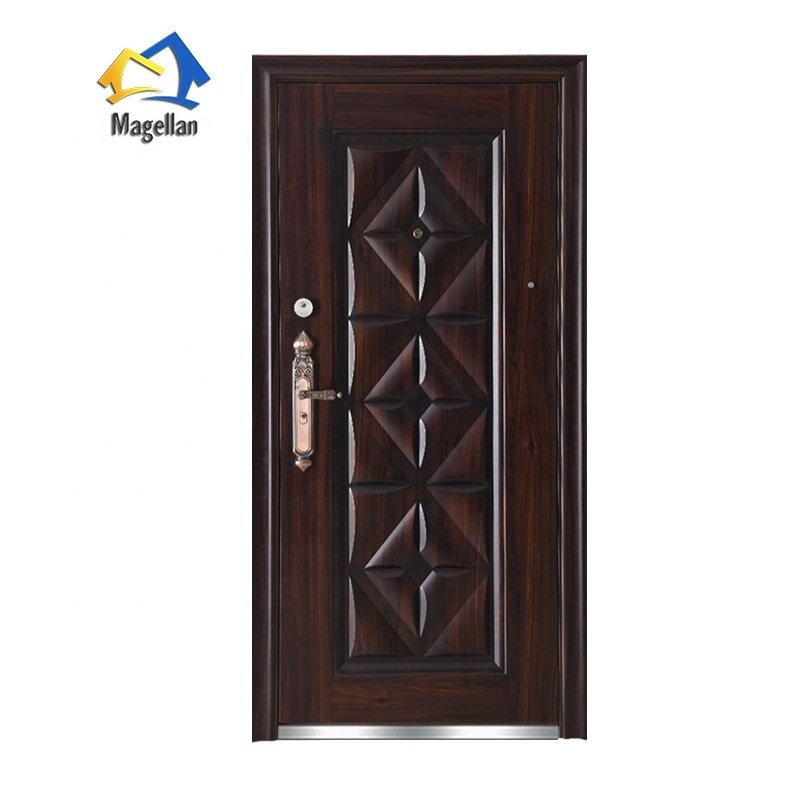 Modern Style House Customized Steel Doors Export High Security Exterior Door Skin