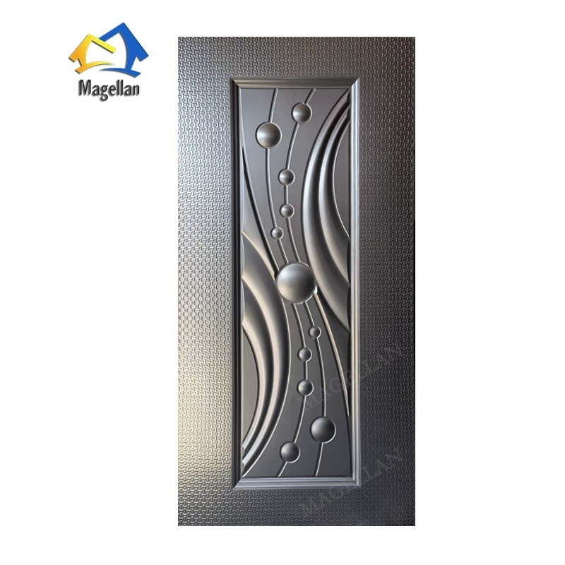 China factory Iron Cold-Rolles Steel Door Cover Stamped Steel Door Skin Sheets Design