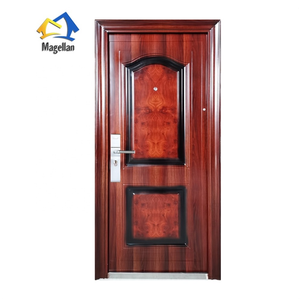 Prehung Interior Residential Security Door Hot Sale Single Exterior Steel Entry Door Price Zhejiang Factory