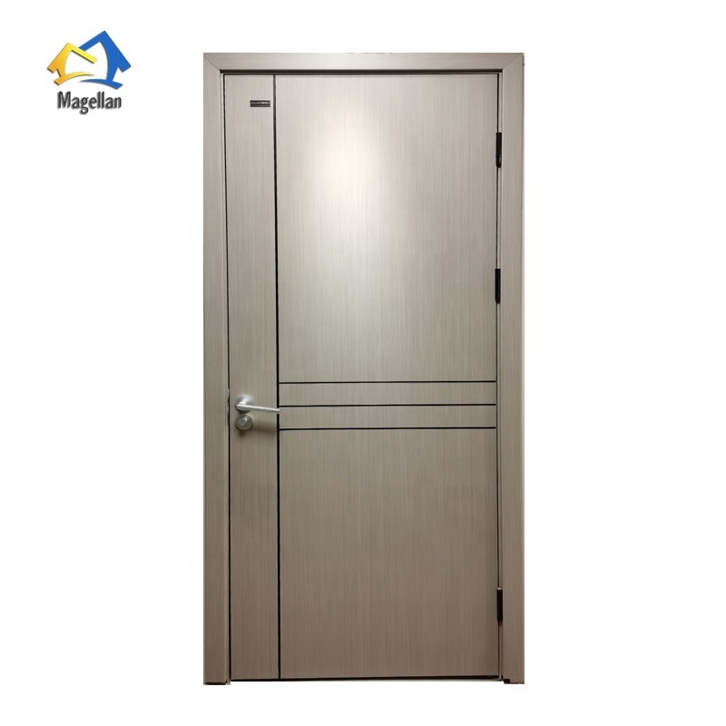 Factory Manufacturing French Residential Exterior Security Entry Soundproof Solid Wooden Doors