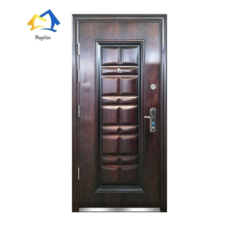 Prehung Interior Residential Security Door Hot Sale Single Exterior Steel Entry Door Price Zhejiang Factory