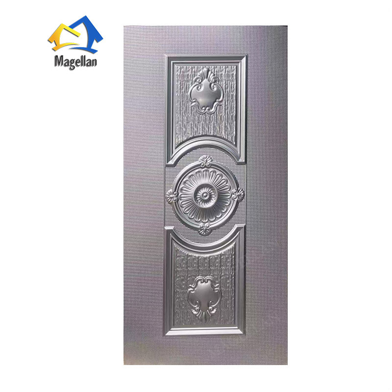 China factory Iron Cold-Rolles Steel Door Cover Stamped Steel Door Skin Sheets Design