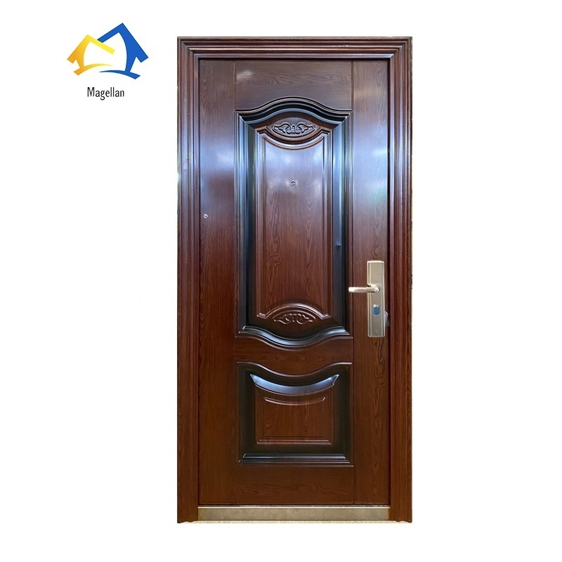 Single Leaf Metal Exterior Security And Cheap Bedroom Door