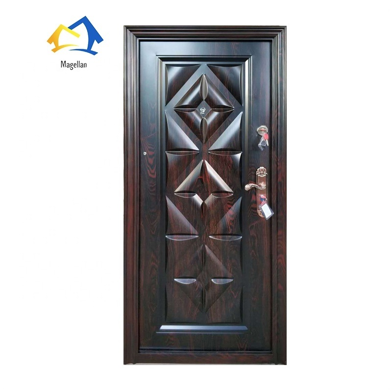 Modern Style House Customized Steel Doors Export High Security Exterior Door Skin