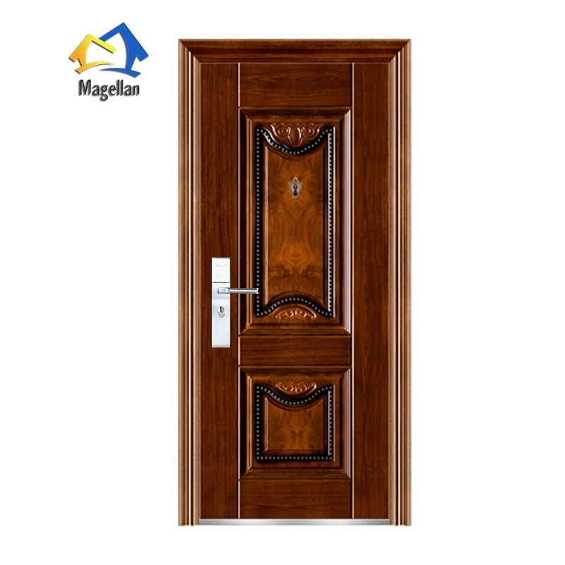 Prehung Interior Residential Security Door Hot Sale Single Exterior Steel Entry Door Price Zhejiang Factory