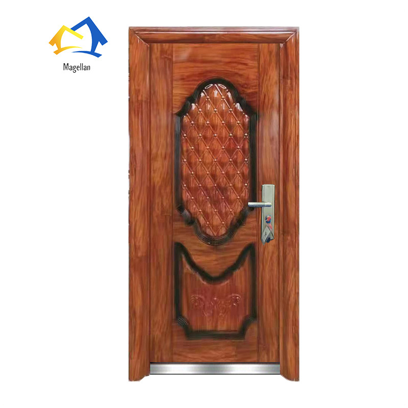 Single Leaf Metal Exterior Security And Cheap Bedroom Door