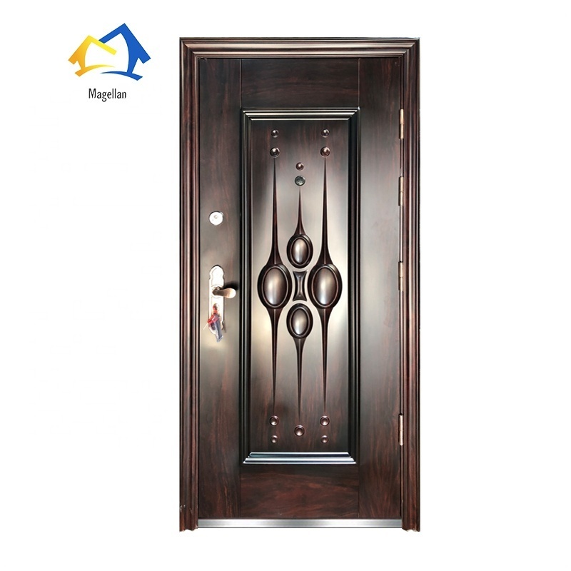 Modern Style House Customized Steel Doors Export High Security Exterior Door Skin