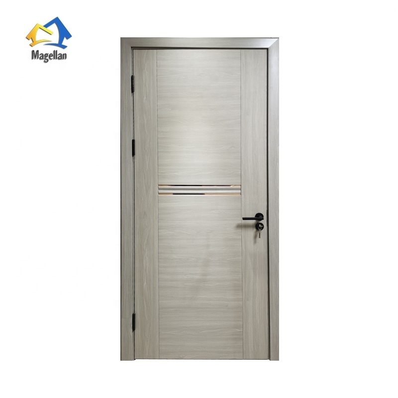 Factory Manufacturing French Residential Exterior Security Entry Soundproof Solid Wooden Doors